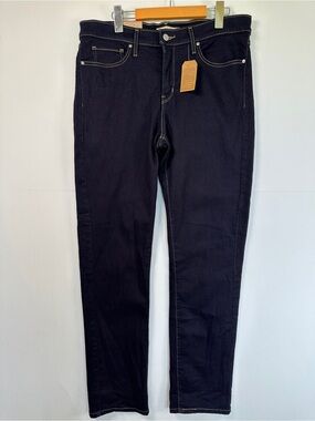 Levi’s 314 Shaping Straight Dark Wash Stretch Jeans Size 32